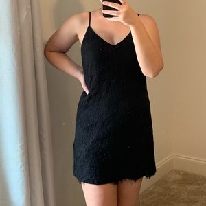 Francesca’s Black Lace Dress